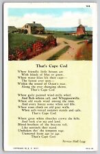 Cape Cod Poem Postcard picture