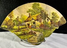 Vintage Funeral Home Fan Cottage Tri-fold 40's St. Albans Funeral Home NY picture
