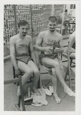 VINTAGE PHOTO 1960s Handsome Swimwear Beach Young Man Men Male Physique Gay (A) picture