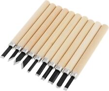 10pcs Professional Wood Carving Chisel Set, Carbon Steel Wood Carving Tools picture