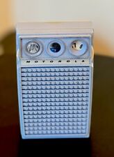 Vintage Baby Blue Motorola Transistor Radio Model XP19DE - Tested and Working picture