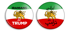 2020 Campaign Buttons – IRANIAN FOR TRUMP Vote for Trump – 2 Buttons picture