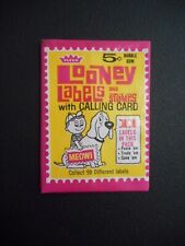 1967 LOONEY LABELS 5cent UNOPENED PACK FLEER picture