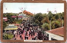 Midway Willow Grove Amusement Park, Willow Grove Pennsylvania- 1908 d/b Postcard picture