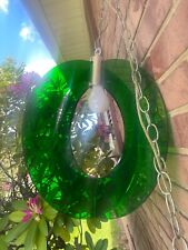 Vintage, Mid-Century Modern, Green, Lucite Hanging Swag Lamp. 16