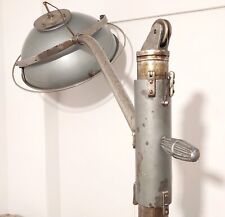 ANTIQUE INDUSTRIAL LAMP 120 LBS BIGGEST MEDICAL RAREST 92´´ PULLEY & WHEELS SYST picture