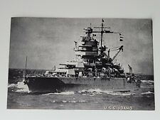 U.S.S. Idaho Navy Ship Black & White Picture Photo WWII 8
