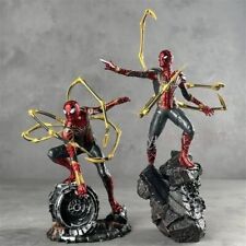2PCS Marvel Avengers Infinity War Iron Spiderman Statues Figures 20cm 25cm New picture