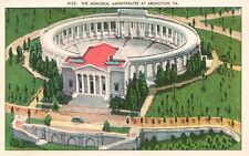 Postcard VA Arlington Memorial Amphitheater Virginia Linen Vintage PC f1586 picture