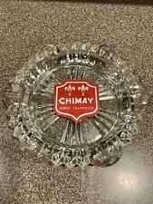 CHIMAY Peres Trappistes Belgian Brewery Clear Glass Ashtray Tobacciana picture