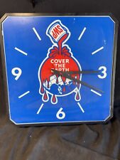 Vintage Store Used Sherwin Williams Cover the Earth Paint Advertising Clock 18