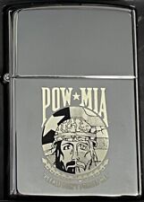 ZIPPO 1999 POW MIA “PLEASE DON’T FORGET ME” CHROME LIGHTER SEALED IN BOX c547 picture