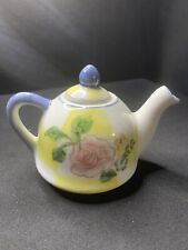 Decorative Hand Painted Porcelain Mini Teapot 3.5” picture