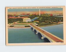 Postcard Lincoln Memorial & Memorial Bridge Washington DC USA picture