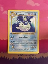 Pokemon Card Dewgong Shadowless 1st Edition Base Set Uncommon 25/102 Near Mint picture