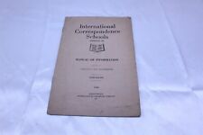Vintage 1923 Copyright International Correspondence Schools Manual Third Edition picture