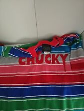 Universal Studios HHN 2023 Chucky Crop Top Iconic Multicolor Stripe Sweater S picture