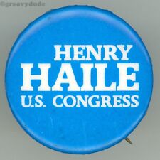 Henry Haile U.S Congress Tennessee 1978 TN Political Campaign Pin Pinback Button picture