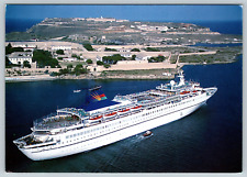 MS Sun Een Cruises Eer Carousel Tcrcitege Iil Vintage Postcard picture