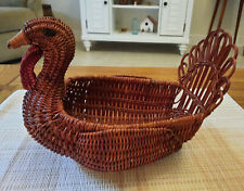 Vintage Avon Gift Collection Turkey Wicker Basket  picture