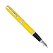 Diplomat Excellence A2 Yellow Fountain Pen Broad Nib Brand New picture