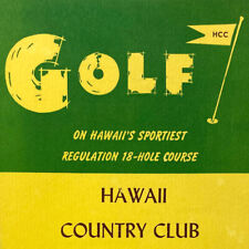 Vtg 1960s Golf Hawaii Country Club Red Uldrick PGA Kuna Road Waipahu Pearl City picture