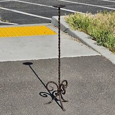 Vintage Spanish Revival Wrought Iron Candle Holder 36