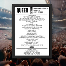 Queen Wembley Stadium July 11 1986 Setlist picture