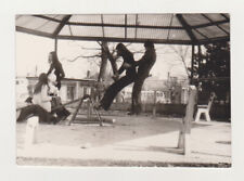 Charming Unusual Group Of Comrades Weird Snapshot Men Women Hippie VTG Old Photo picture