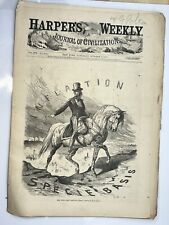 Harper's Weekly - New York - Oct 2, 1875 - Inflation - Safe Ground - Great Swim picture
