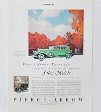 1930 Pierce-Arrow Salon Model Car Cecil Chichester ART Lovely Landscape Print AD picture