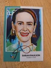 Sarah Paulson Custom Signed Card - Celebrity Toons picture