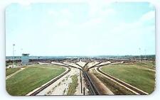 ELKHART, IN Indiana ~ ELECTRONIC RAILROAD YARDS  c1950s Postcard picture