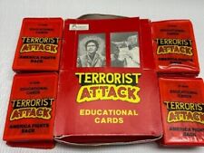 1986 FULL Box Terrorist Attack Trading Cards-36 packs SEALED-8 cards per pack picture