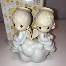 VTG 1979 PRECIOUS MOMENTS Angels On Cloud “But Love Goes On Forever” E-3115 picture