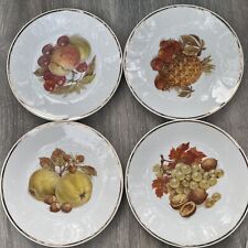4 Vintage Lorenz Hutschen Reuther Salad Dessert plates Fruit 7.5” Germany. A9F picture