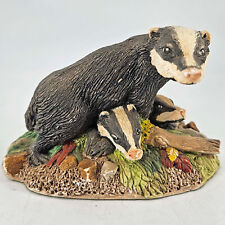 Vintage Badger Family Naturecraft Miniatures By Peter Tomlins figurine picture