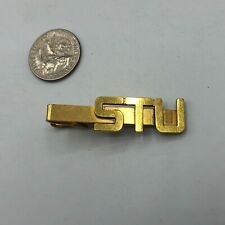 Vintage STU Tie Bar Clip Clasp Texas Southern University? Name? Unsure Help G9 picture