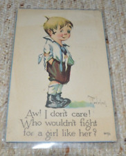 1916 Boy Injured from fight. Twelvetrees Antique Postcard picture
