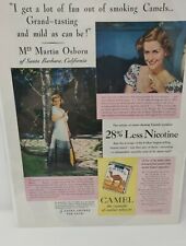 Vintage 1941 Camel Cigarettes Advertisement Santa Barbara California Ca  picture