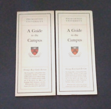 TWO Princeton University Campus Guide Brochures, 1950's and 1960's picture