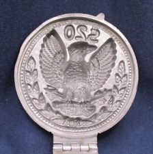 Vintage Pewter $20 Eagle Coin Ice Cream / Chocolate Mold No. 469 picture