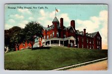 New Castle PA-Pennsylvania, Shenango Valley Hospital, Vintage c1912 Postcard picture
