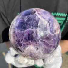 3.31lb/4.06in Natural Dream Amethyst Quartz Crystal Sphere Ball Reiki Healing picture