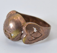 VERY STUNNING RARE ANCIENT VIKING ANTIQUE RING OLD BRONZE ARTIFACT VERY RARE picture