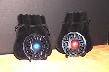 NEW Jewish COLORFUL MODERN SALT & PEPPER SHAKERS Surround with Silver Hebrew picture