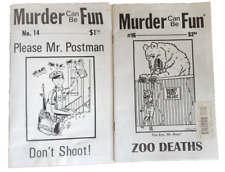 ORIGINAL VINTAGE 1990s MURDER CAN BE FUN POCKET ZINEs TWO-ISSUE LOT #14 #16 picture