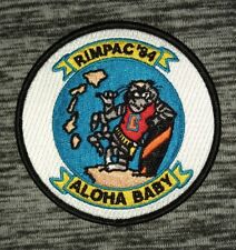 US Navy Tomcat ALOHA BABY RIMPAC '84 USN Military Navy Patch picture