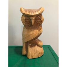 Bahamas Vintage Hand Carved Owl Statue picture