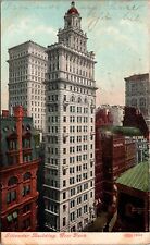 VINTAGE POSTCARD THE GILLENDER BUILDING NEW YORK CITY POSTED 1908 picture
